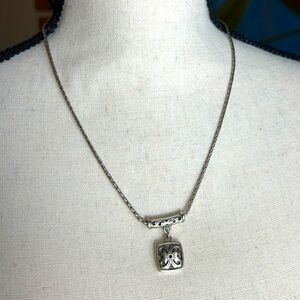 Brighton Hamilton Butterfly Necklace Silver Plated